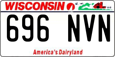 WI license plate 696NVN
