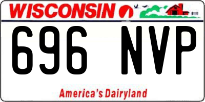 WI license plate 696NVP