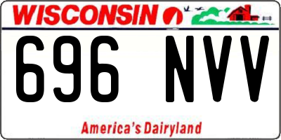 WI license plate 696NVV