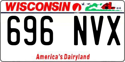WI license plate 696NVX