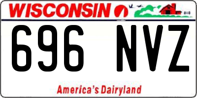 WI license plate 696NVZ