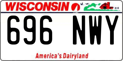 WI license plate 696NWY