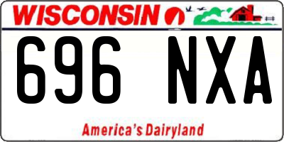WI license plate 696NXA
