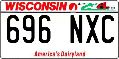 WI license plate 696NXC