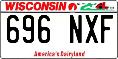 WI license plate 696NXF