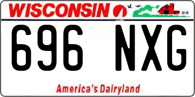 WI license plate 696NXG