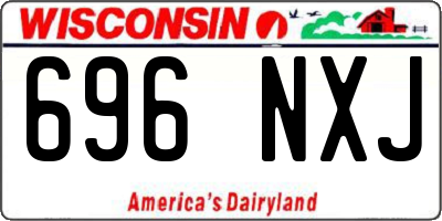 WI license plate 696NXJ