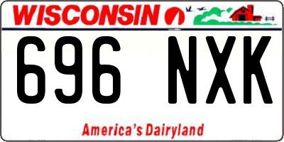 WI license plate 696NXK