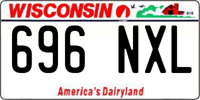 WI license plate 696NXL