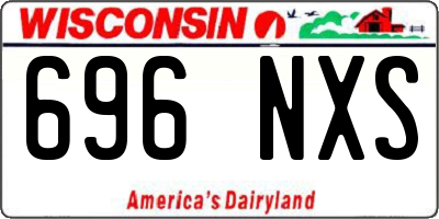 WI license plate 696NXS