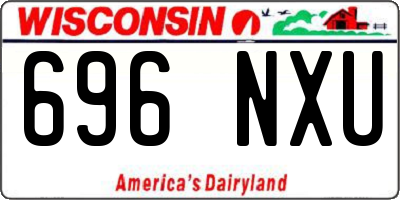 WI license plate 696NXU