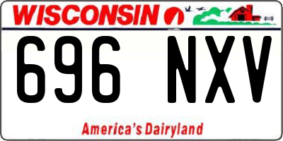 WI license plate 696NXV