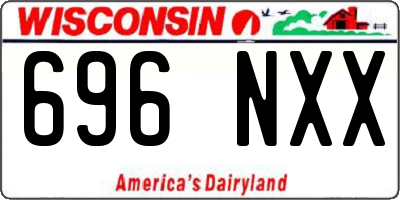 WI license plate 696NXX