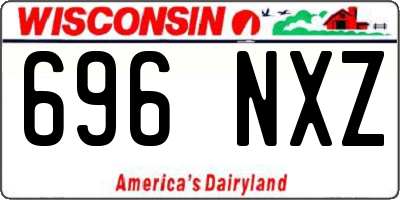 WI license plate 696NXZ