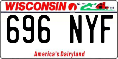 WI license plate 696NYF