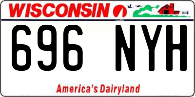 WI license plate 696NYH