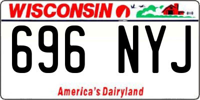 WI license plate 696NYJ