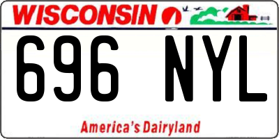WI license plate 696NYL