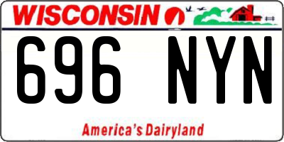 WI license plate 696NYN