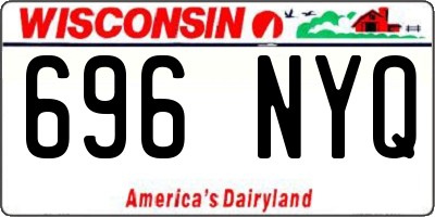 WI license plate 696NYQ