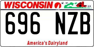 WI license plate 696NZB