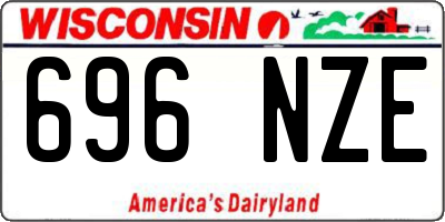WI license plate 696NZE