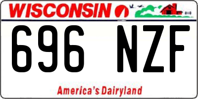 WI license plate 696NZF