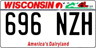 WI license plate 696NZH