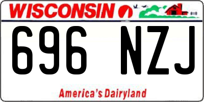WI license plate 696NZJ