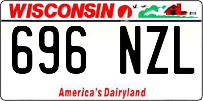 WI license plate 696NZL