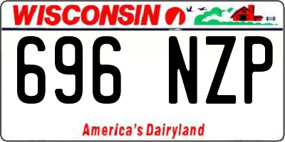 WI license plate 696NZP