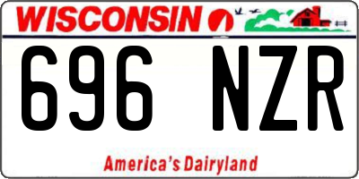 WI license plate 696NZR