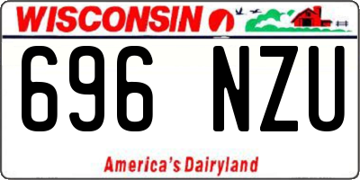 WI license plate 696NZU