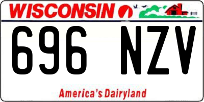 WI license plate 696NZV