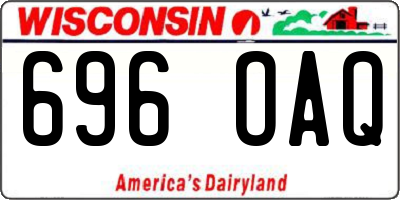 WI license plate 696OAQ