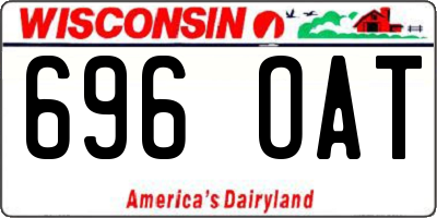 WI license plate 696OAT