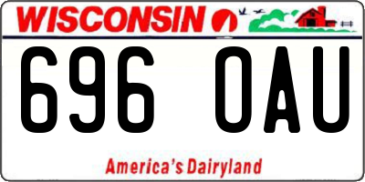 WI license plate 696OAU