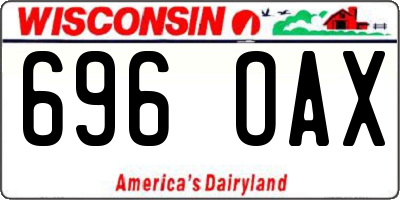 WI license plate 696OAX