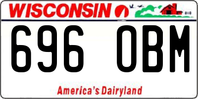 WI license plate 696OBM