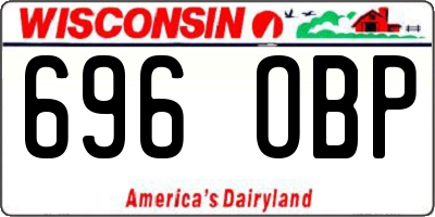 WI license plate 696OBP