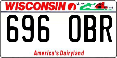 WI license plate 696OBR