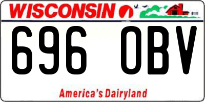WI license plate 696OBV