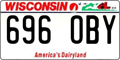 WI license plate 696OBY