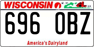 WI license plate 696OBZ