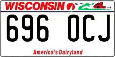 WI license plate 696OCJ