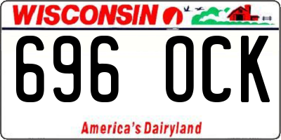 WI license plate 696OCK