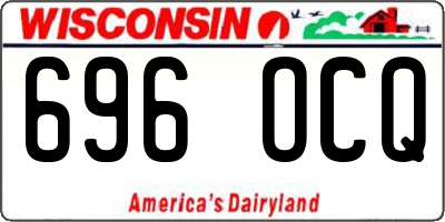 WI license plate 696OCQ