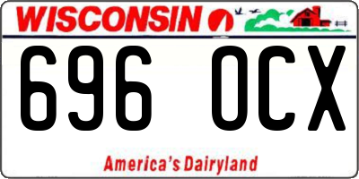 WI license plate 696OCX