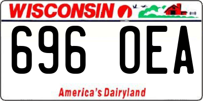 WI license plate 696OEA