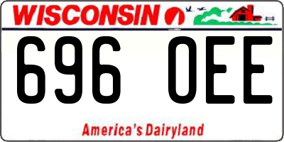 WI license plate 696OEE